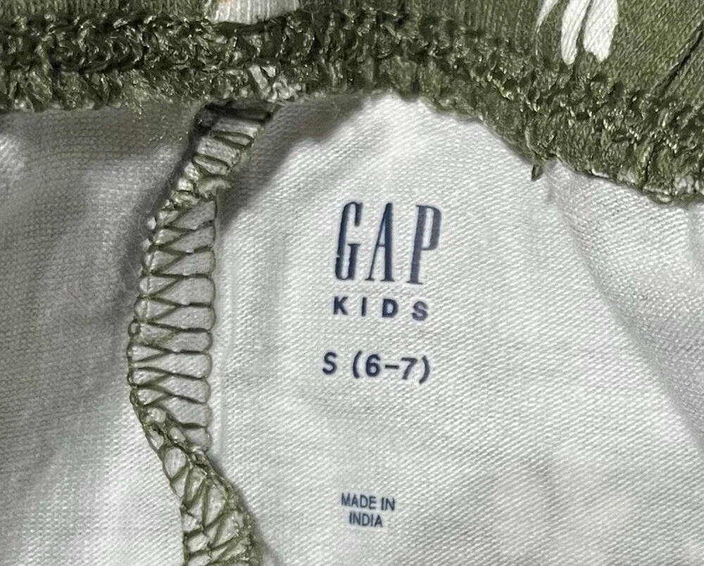 Gap Kids Leggings Girls Small 6-7 Green Floral NWT